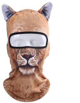 Volwassen Buitensporten Zonnebrandcrème Animal Tiger Print Bib Hoofddeksels Comfortabele Hoge Rijden Hoofddoek