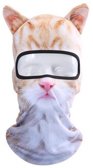 Volwassen Buitensporten Zonnebrandcrème Animal Tiger Print Bib Hoofddeksels Comfortabele Hoge Rijden Hoofddoek