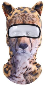 Volwassen Buitensporten Zonnebrandcrème Animal Tiger Print Bib Hoofddeksels Comfortabele Hoge Rijden Hoofddoek