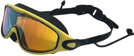 Volwassen Grote Frame Duiken Zwembril Met Oordopjes Hd Anti-Fog En Waterdicht Transparant Professionele Zwembril C50