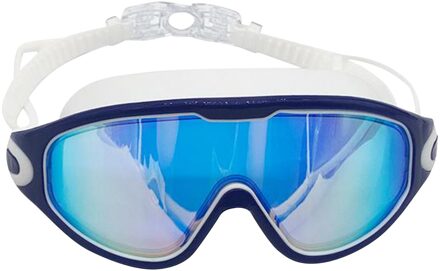 Volwassen Grote Frame Duiken Zwembril Met Oordopjes Hd Anti-Fog En Waterdicht Transparant Professionele Zwembril C50