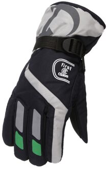 Volwassen Handschoenen Warme Ski Handschoenen Winter Winddicht En Waterdicht Handschoenen Pluche Verdikte Super Warm Outdoor Handschoenen Wanten R5 marine