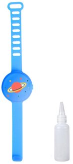 Volwassen Kid Vloeibare Polsband Hand Dispenser Handwas Gel Met Hele Sanering Armband Disinfecta Polsbandjes Band Pols Polsband blauw