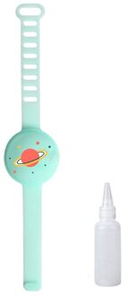 Volwassen Kid Vloeibare Polsband Hand Dispenser Handwas Gel Met Hele Sanering Armband Disinfecta Polsbandjes Band Pols Polsband groen