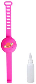 Volwassen Kid Vloeibare Polsband Hand Dispenser Handwas Gel Met Hele Sanering Armband Disinfecta Polsbandjes Band Pols Polsband heet roze