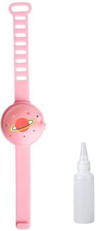 Volwassen Kid Vloeibare Polsband Hand Dispenser Handwas Gel Met Hele Sanering Armband Disinfecta Polsbandjes Band Pols Polsband roze