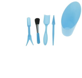 Volwassen Kids Outdoor Gereedschap 1 Set Mini Tuin Draagbare Schop Gereedschap Schop Hark Spade Tuin Plant Gereedschap Set Met Houten handvat lucht blauw