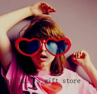 Volwassen kinderen halloween party kostuum Grote hartvorm party bril, bar glazen, grappig en mode kinderen en volwassen