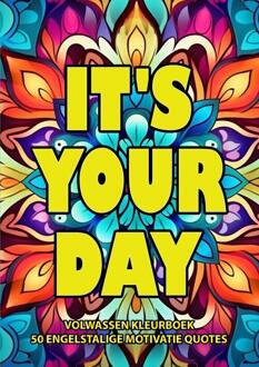 Volwassen Kleurboek - 50 Engelstalige Motivatie Quotes -  Boek Cadeau (ISBN: 9789464658682)