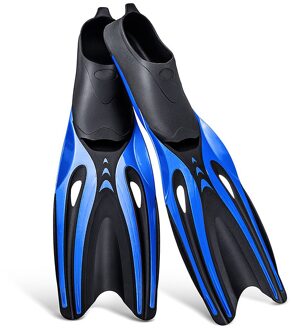 Volwassen Lange Snorkelen Vinnen Volledige Voet Pocket Flippers Licht Zwemmen Vinnen Duiken Flippers Snorkeluitrusting Snorkelen Apparatuur blauw / M
