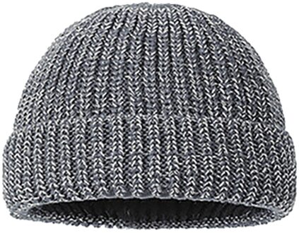 Volwassen Nacht Reflecterende Herfst Winter Beanie Hoed Mode Warme Gebreide Hoeden Шапка Женская grijs