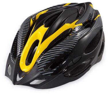 Volwassen Recreatieve Fietshelm Universele Volwassen Fietshelm Veiligheid Helm DO2 geel zwart