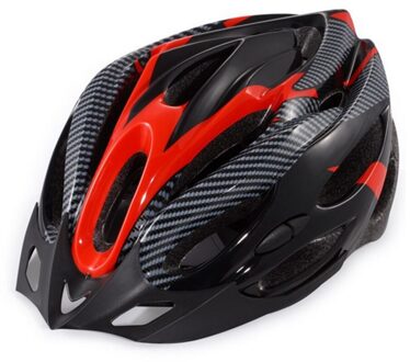 Volwassen Recreatieve Fietshelm Universele Volwassen Fietshelm Veiligheid Helm DO2 rood zwart