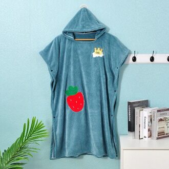 Volwassen 'S Hooded Cape Wearable Douche Badhanddoek Outdoor Sport Zachte Absorberende Strand Poncho Handdoeken Water Veranderende Pak Badjas 3