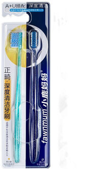 Volwassen Tanden Borstel 2 stks/set Oral Care Tooth Whitening Dental Tooth Pick Tand Orthodontische Tandenstoker Tandenborstel Schoonmaken Gereedschap 2 reeks