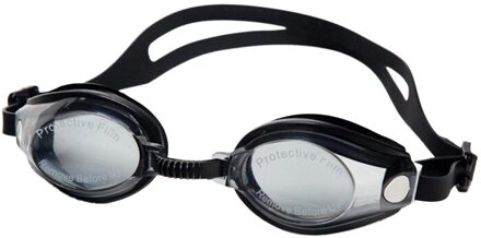Volwassen Tieners Zwembril Siliconen Anti-Fog En Waterdicht Zwart Professionele Zwembril Water Zwembad Bril