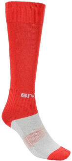 Volwassen uniseks calcio voetbalsokken - maat One size Rood