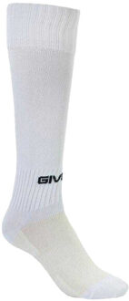 Volwassen uniseks calcio voetbalsokken - maat One size Wit