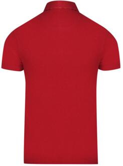 Volwassen Unisex Aldis Borst Logo Poloshirt (Rood)