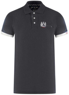 Volwassen unisex London Aldis Poloshirt (Zwart) - maat L