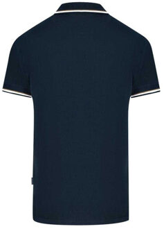 Volwassen unisex poloshirt met Londense punt (Marine) Navy