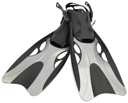 Volwassen Verstelbare Zwemmen Vinnen Duiken Vinnen Zwemmen Flippers zwart / L