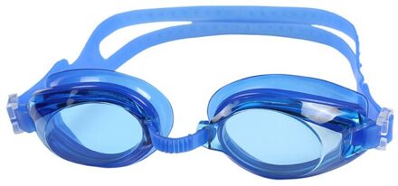 Volwassen Zwembril Recept Optische Bijziendheid Siliconen Anti-Fog Coating Water Dioptrie Zwemmen Duiken Eyewear Bril Blauw