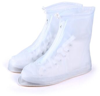 Volwassenen Schoen Herbruikbare Cover Outdoor Regen Schoenen Laarzen Covers Durtable Verdikte Pvc Waterdichte Antislip Overschoenen Overschoenen Reizen XL