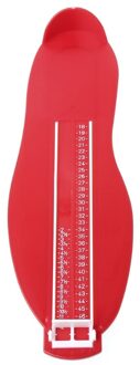 Volwassenen Voet Meten Apparaat Schoenen Maat Gauge Meten Ruler Tool Apparaat Helper Rood
