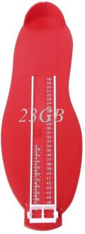 Volwassenen Voet Meten Apparaat Schoenen Maat Gauge Meten Ruler Tool Apparaat Helper rood