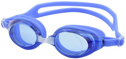 Volwassenen Zwemmen Bril Recept Zwemmen Bril Kinderen Zwembril Masker Met Badmuts Oordoppen lucht blauw