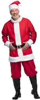 Volwassenenkostuum Kerstman Willem Rood - Zalm