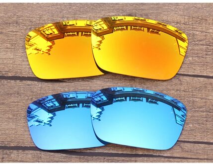 Vonxyz 2 Pairs Ijs Spiegel & Ruby Spiegel Polycarbonaat Vervanging Lenzen voor-Oakley Brandstofcel Frame