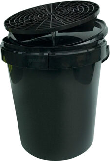 Voodoo Ride Emmer Met Deksel En Grid 15 Liter Zwart