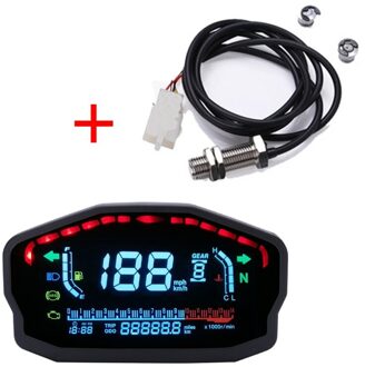 Voor 1,2,4 Cilinders Motorcycle Lcd Snelheidsmeter Digitale Backlight Kilometerstand