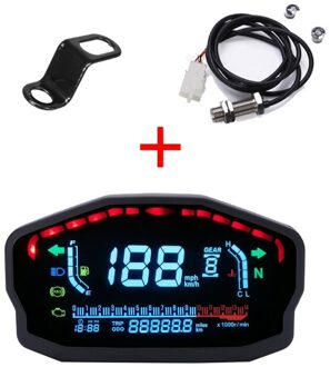 Voor 1,2,4 Cilinders Motorcycle Lcd Snelheidsmeter Digitale Backlight Kilometerstand