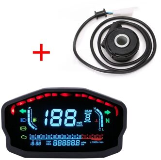 Voor 1,2,4 Cilinders Motorcycle Lcd Snelheidsmeter Digitale Backlight Kilometerstand