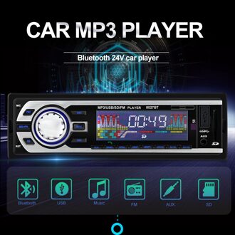 Voor 12V En 24V Autoradio Car Audio Speler 1 Din Auto Radio Kits Stereo Fm Tuner Bluetooth Aux MP3 Sd Usb Auto-Oplader