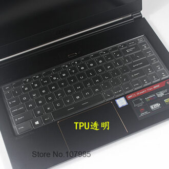 Voor 15.6 "MSI GS65 GS 65 GF63 GF 63 8RE-014CN P65 Stealth Ultra dunne 15.6 Zachte TPU Toetsenbord Beschermer skin Cover Gaming Laptop