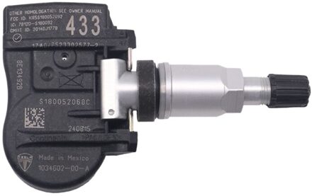 Voor -2023 Tesla Model X 43Hz Tpms Sensor Bandenspanning Sensor 1034602-00-C