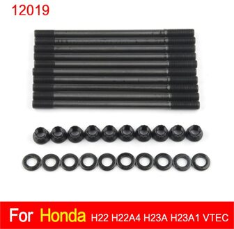 Voor 208-4304 Cilinderkop Stud Kit Voor Honda Prelude 2.2L H22 H22A4 H23A H23A1 Vtec (12019)