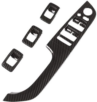 Voor 3 Serie E90 Koolstofvezel Knop Panel Switch Knop Frame Armsteun Cover Sticker Trim