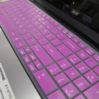 Voor Acer Aspire 5542 5740 5750 5810 7740 8950 G Gateway NV50A NV51 NV53A NV55C NV59 Siliconen Toetsenbord Cover paars