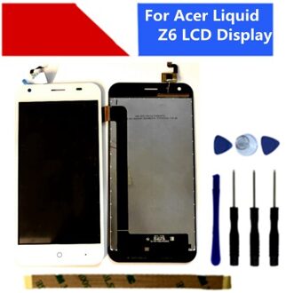 Voor Acer Liquid Z6 Lcd Touch Screen Digitizer Sensor Vergadering Compleet Vervanging Lcd Vloeibare Z6 Lcd wit