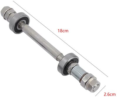 Voor Achter Fiets Metalen As 14Cm 18Cm Fiets Wiel Hub As 6000 Lager Effen As Fiets As Hendel fiets Reparatie Accessoires achterkant 18cm