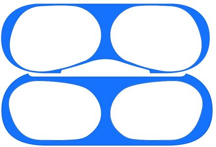 Voor AirPods Pro Dust Guard Metalen Stickers Voor AirPods Pro Opladen Box Stofdicht Binnen Sticker Beschermende Oortelefoon Film blauw