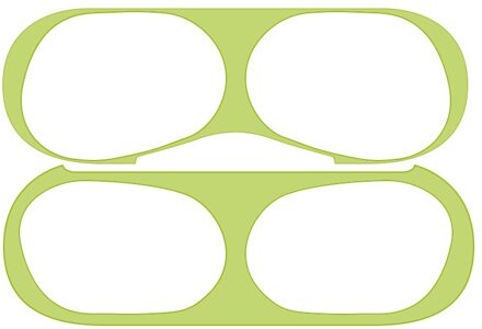 Voor AirPods Pro Dust Guard Metalen Stickers Voor AirPods Pro Opladen Box Stofdicht Binnen Sticker Beschermende Oortelefoon Film groen
