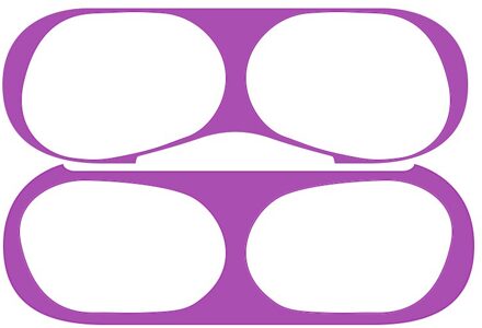 Voor AirPods Pro Dust Guard Metalen Stickers Voor AirPods Pro Opladen Box Stofdicht Binnen Sticker Beschermende Oortelefoon Film paars