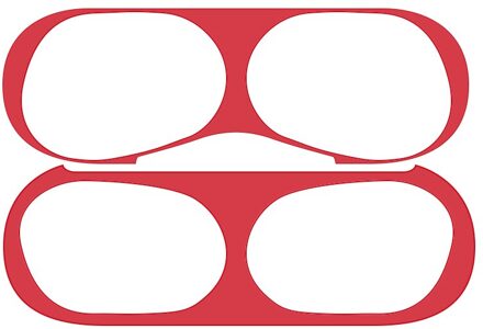 Voor AirPods Pro Dust Guard Metalen Stickers Voor AirPods Pro Opladen Box Stofdicht Binnen Sticker Beschermende Oortelefoon Film rood