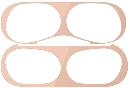 Voor AirPods Pro Dust Guard Metalen Stickers Voor AirPods Pro Opladen Box Stofdicht Binnen Sticker Beschermende Oortelefoon Film roos goud